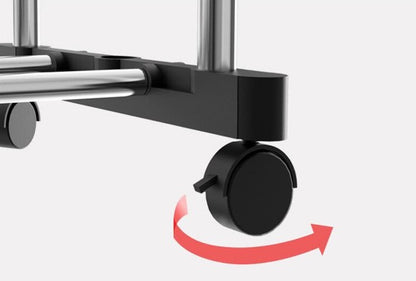 منظم الملابس الثنائي من الاينوكس